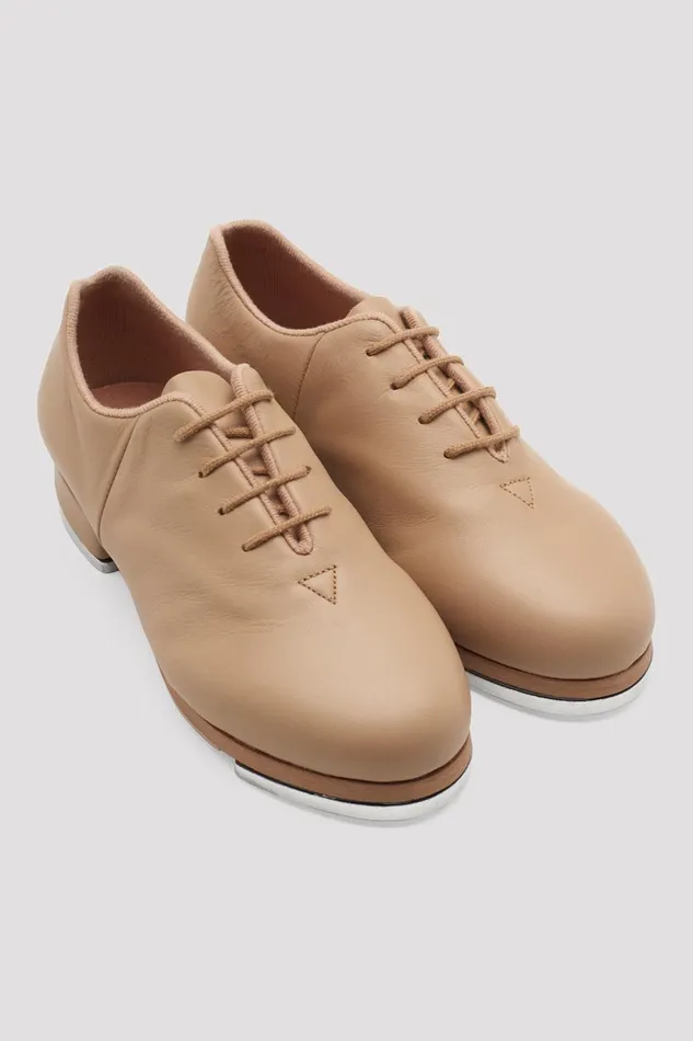 Tap Bloch Adult Ladies Sync Tap Leather Tap Shoes Tan Leather
