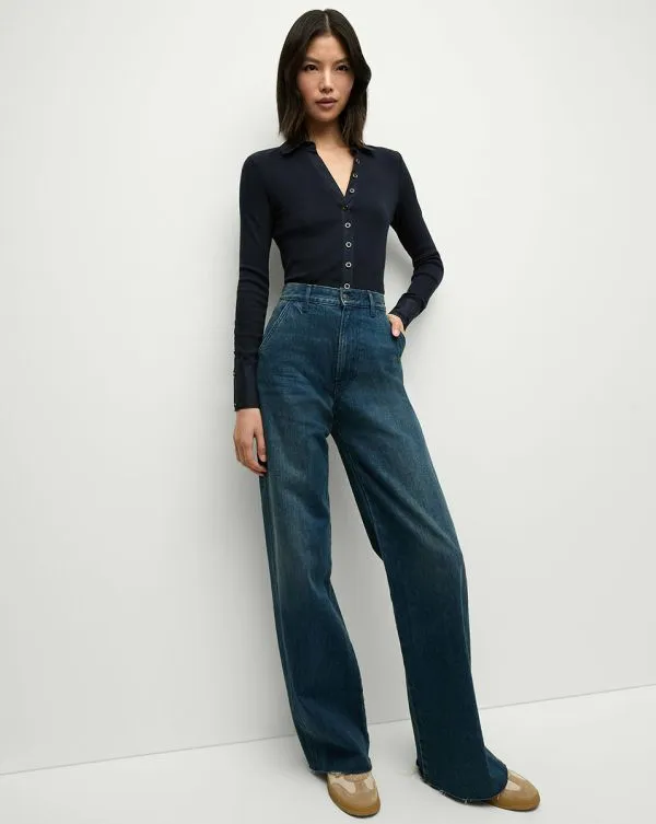 Taylor SlantPocket WideLeg Jean Northern Lights Women Veronica Beard Jeans