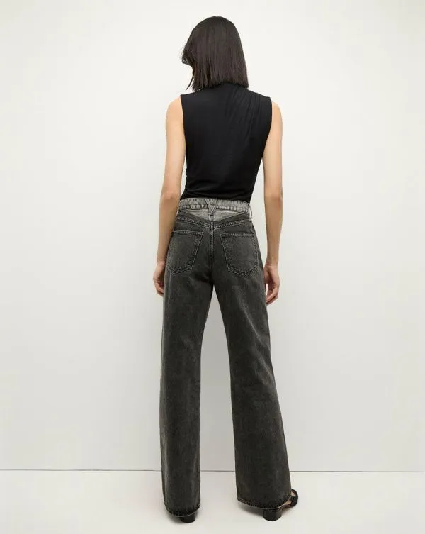 Taylor TwoTone WideLeg Jean Volcanic Stone Colorblock Women Veronica Beard Jeans Taylor TwoTone WideLeg Jean Volcanic Stone Colorblock Women Veronica Beard Jeans