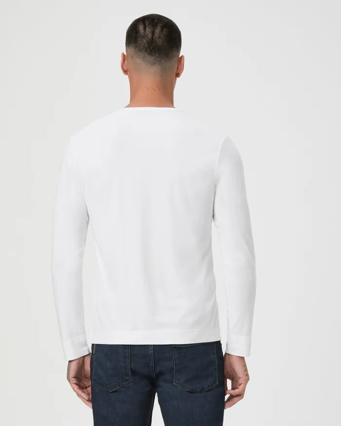 Tees Men Garrett Henley Tee 8211 Fresh White PAIGE Tees Men Garrett Henley Tee 8211 Fresh White PAIGE