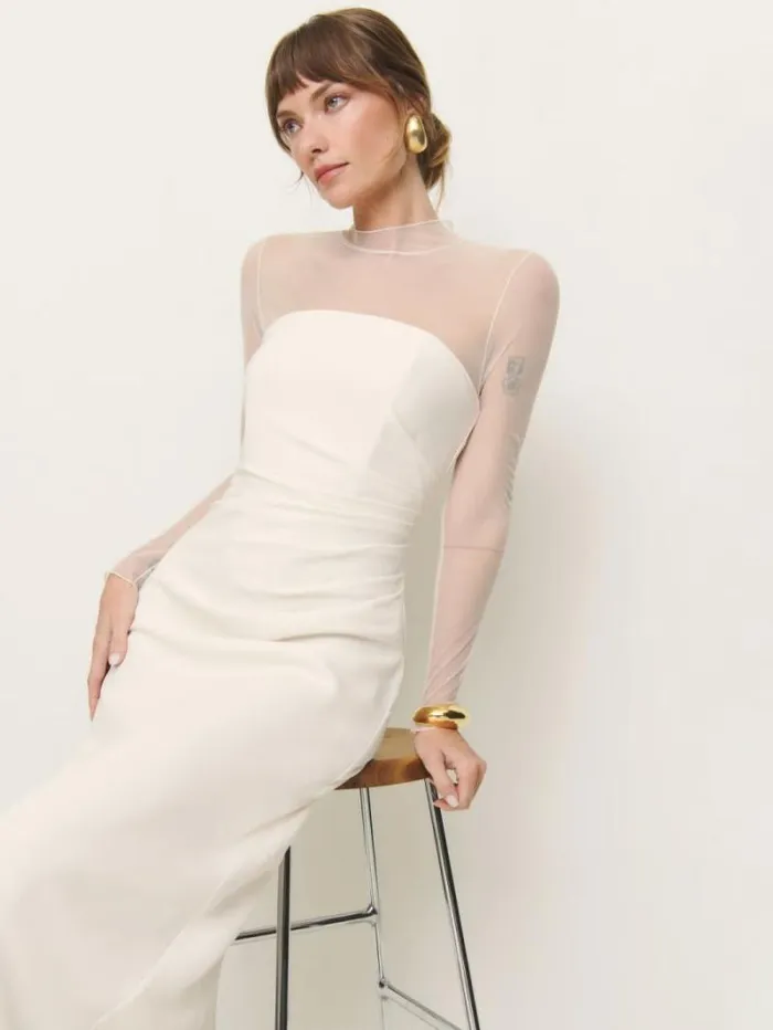 The Reformation Adalia Dress Ivory 8211 Weddings