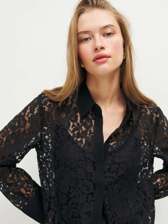 The Reformation Anja Top Black 8211 Clothing