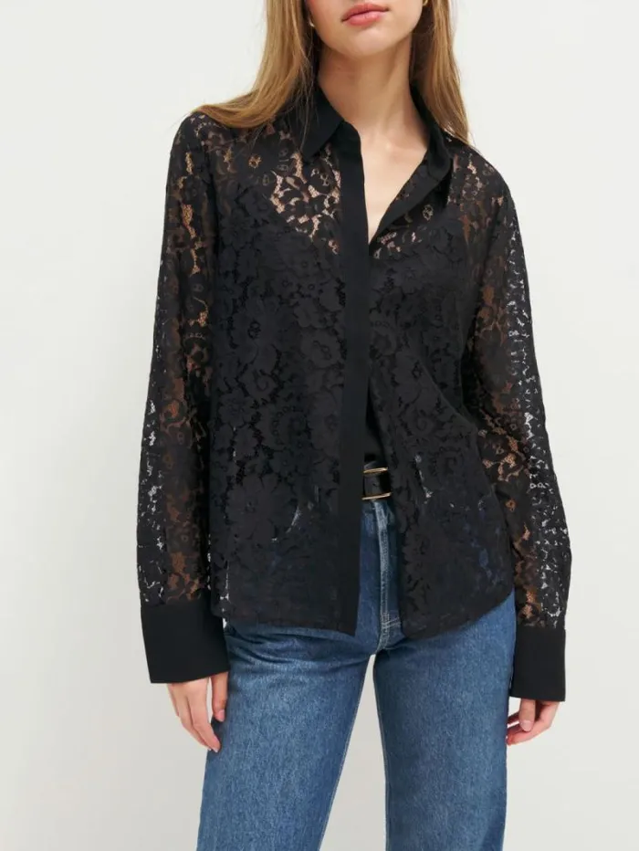 The Reformation Anja Top Black 8211 Clothing