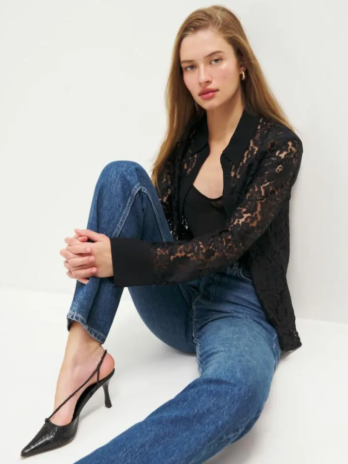 The Reformation Anja Top Black 8211 Clothing