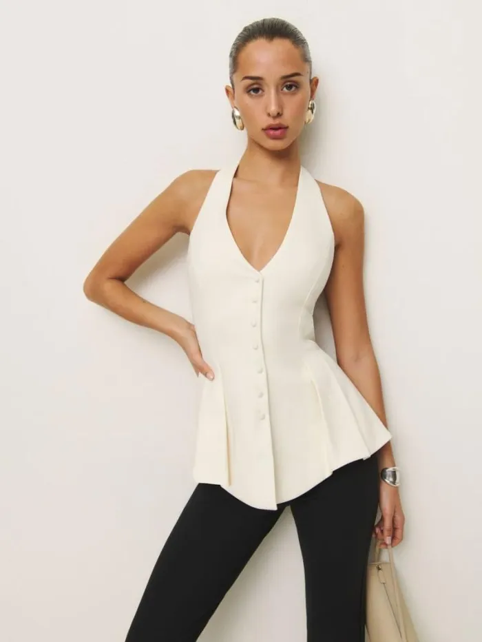 The Reformation Auli Top White 8211 Clothing