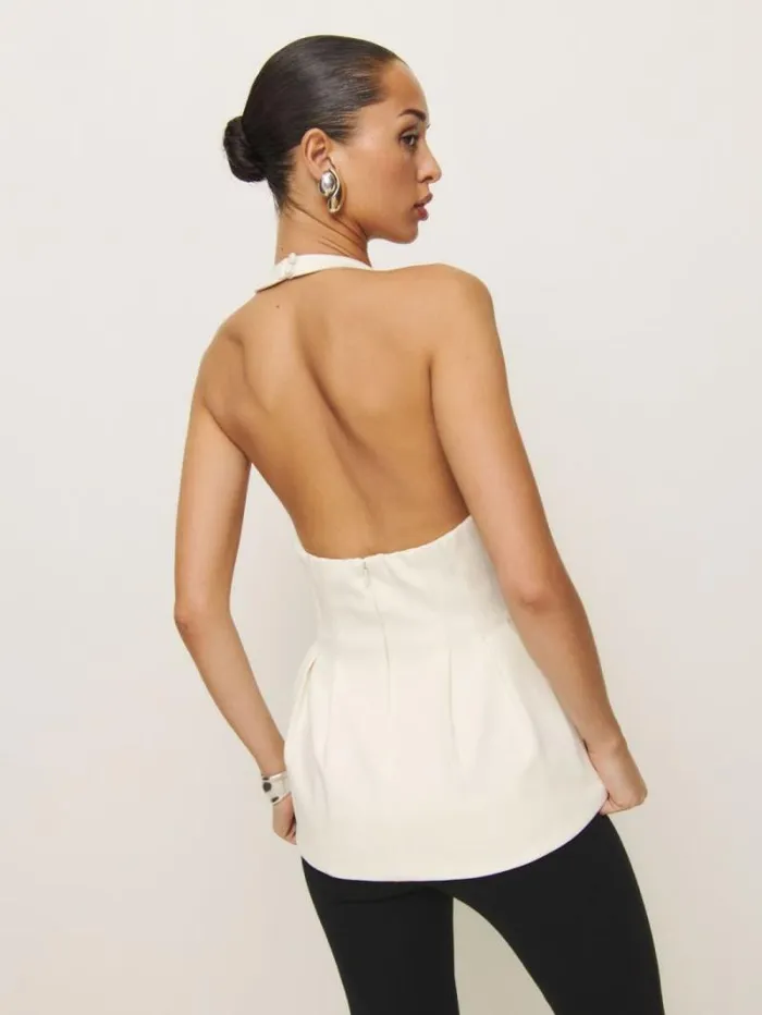 The Reformation Auli Top White 8211 Clothing