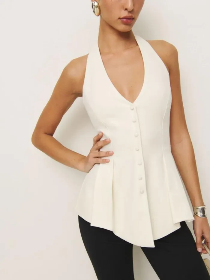 The Reformation Auli Top White 8211 Clothing