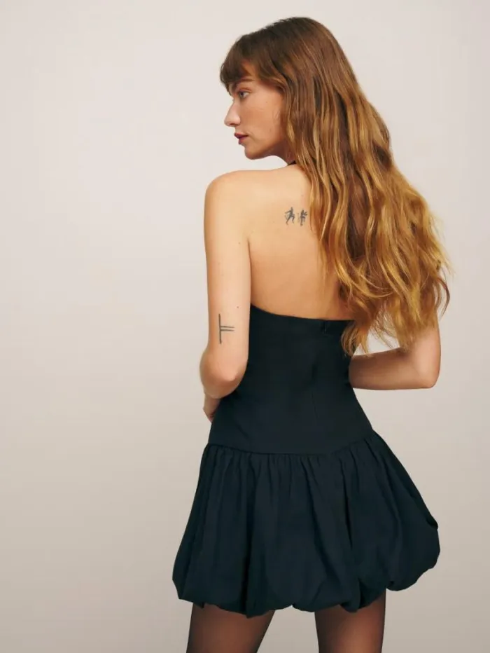The Reformation Babette Dress Black 8211 Clothing