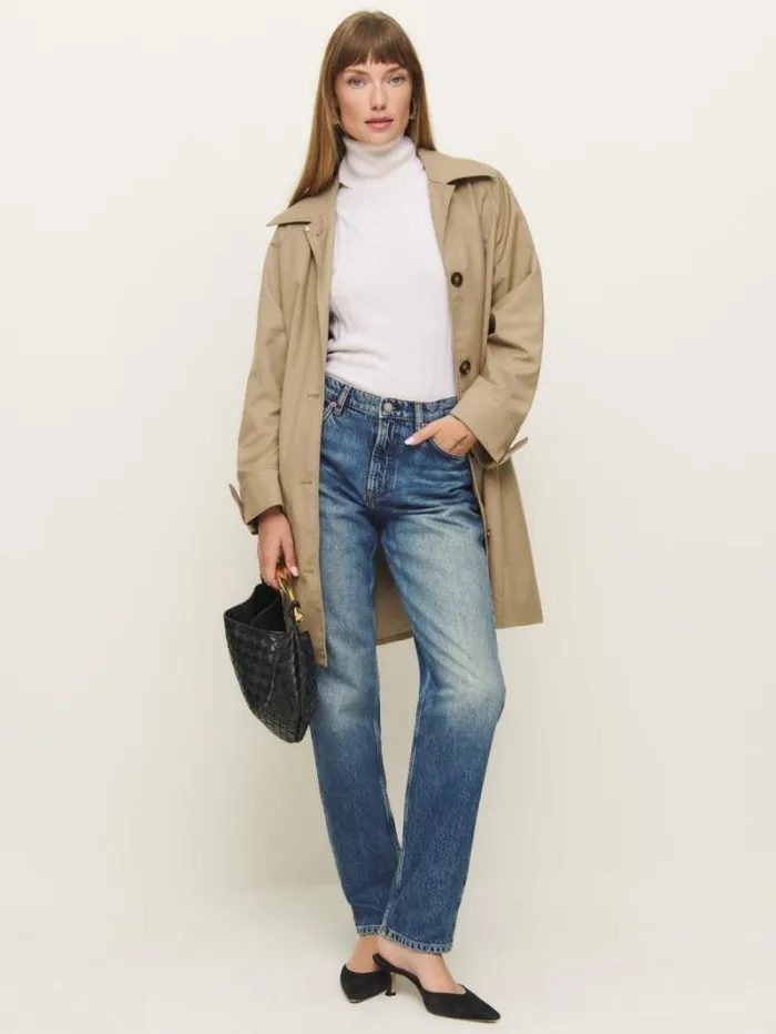 The Reformation Bobbi Mid Rise Boyfriend Jeans Hemlock 8211 Clothing