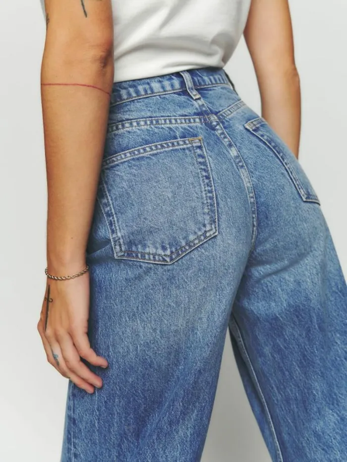The Reformation Cary High Rise Slouchy Wide Leg Jeans Colorado 8211 Clothing