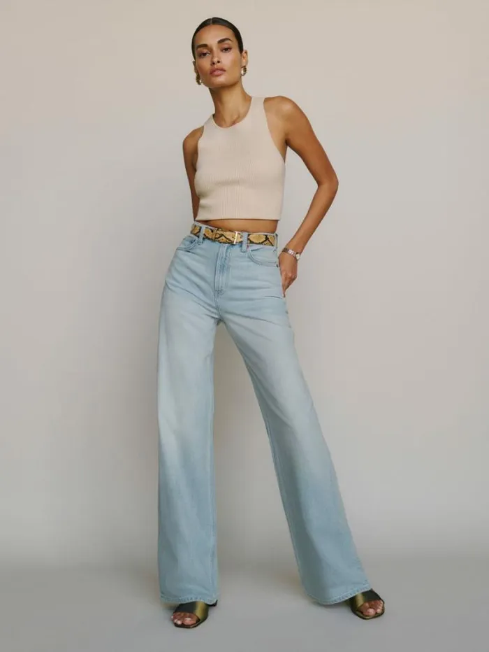 The Reformation Cary Livedin Wide Leg Jeans Sheyenne 8211 Clothing