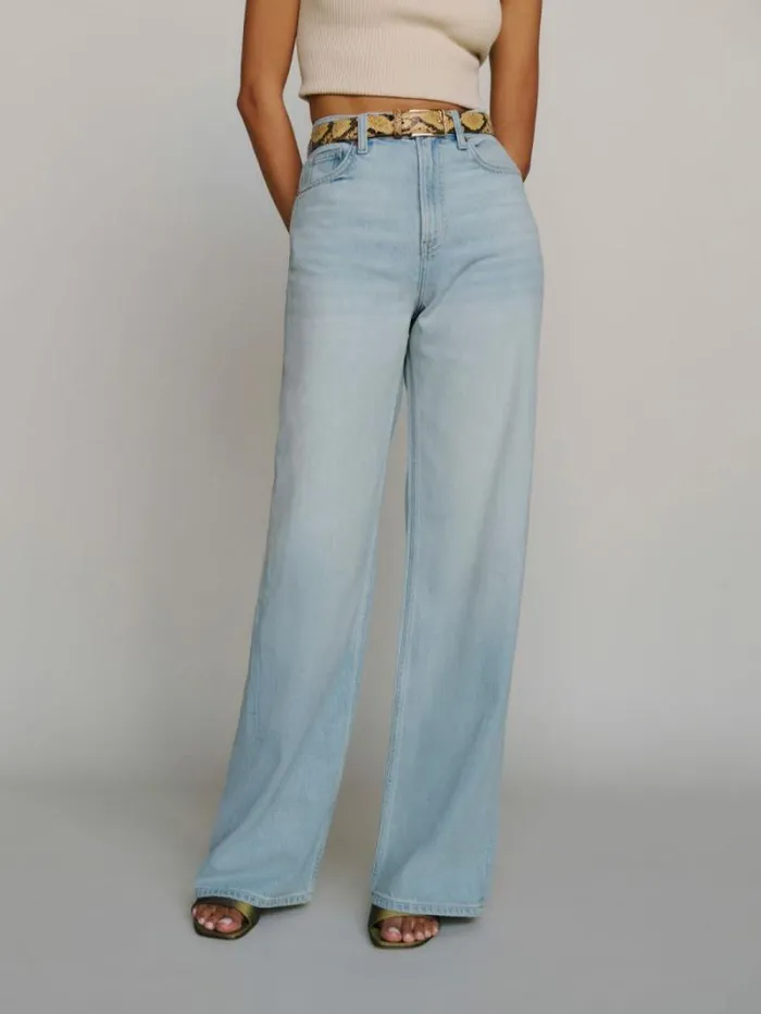 The Reformation Cary Livedin Wide Leg Jeans Sheyenne 8211 Clothing