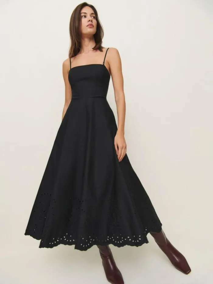 The Reformation Cherie Dress Black 8211 Clothing