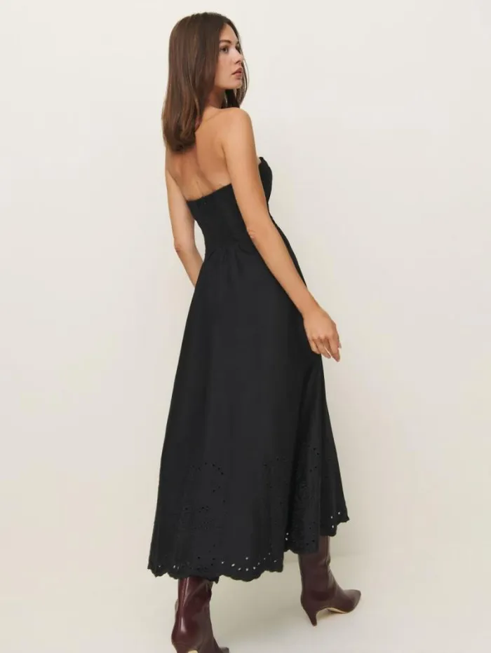 The Reformation Cherie Dress Black 8211 Clothing