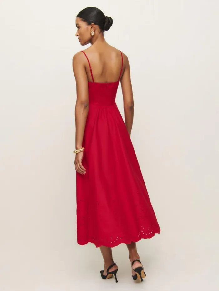 The Reformation Cherie Dress Lipstick 8211 Clothing