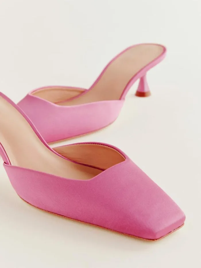 The Reformation Daniela Kitten Mule Dragonfruit 8211 Shoes