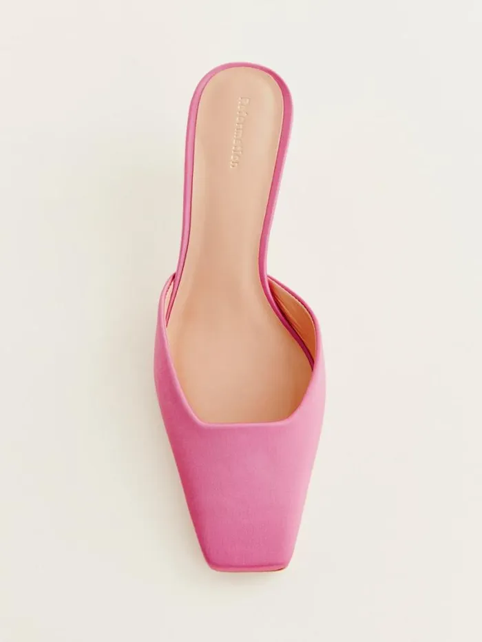 The Reformation Daniela Kitten Mule Dragonfruit 8211 Shoes