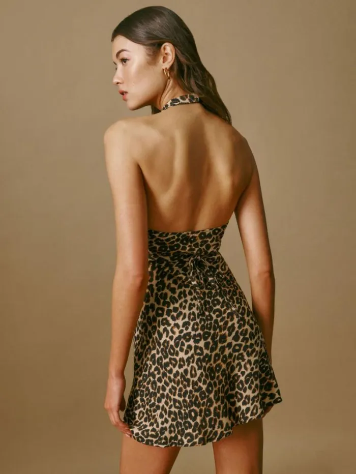 The Reformation Delanie Dress Leo 8211 Clothing