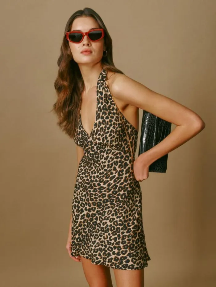The Reformation Delanie Dress Leo 8211 Clothing