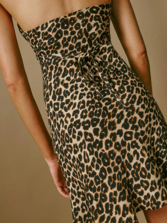 The Reformation Delanie Dress Leo 8211 Clothing