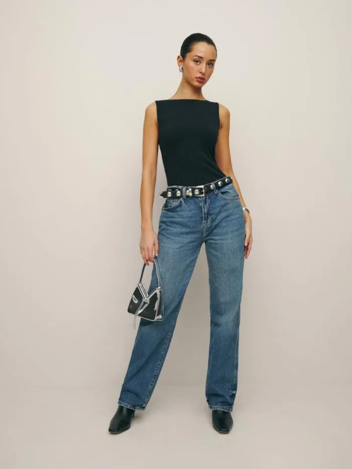 The Reformation Dusk Knit Top Black 8211 Clothing