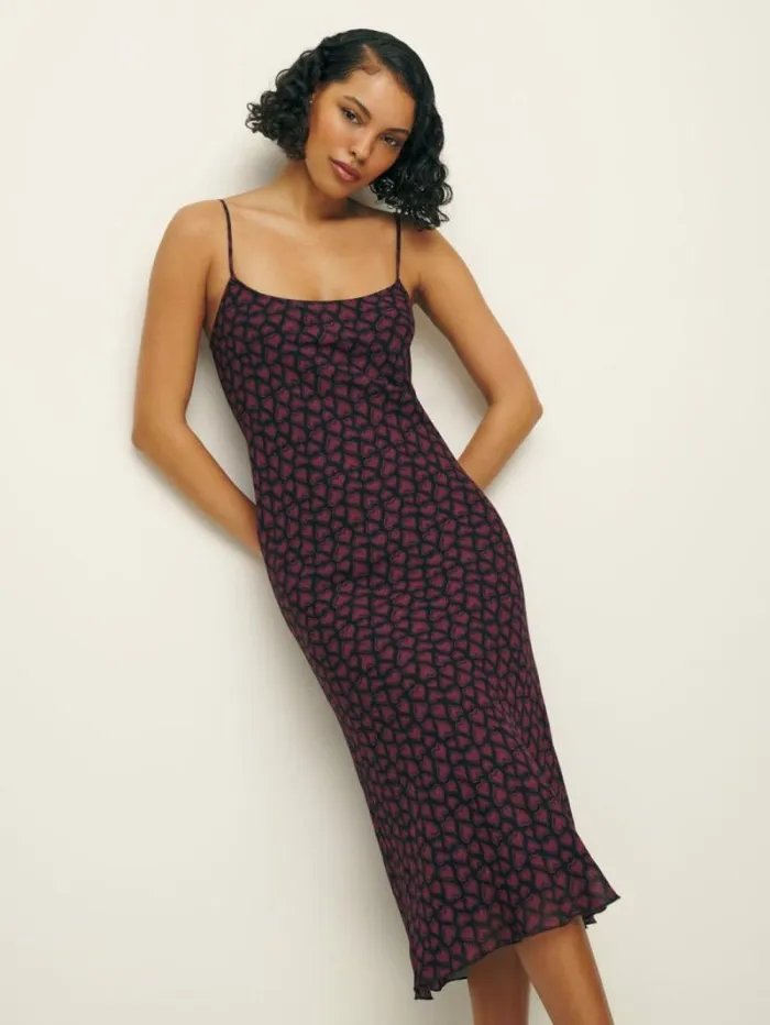 The Reformation Emerick Dress Bonbon 8211 Clothing