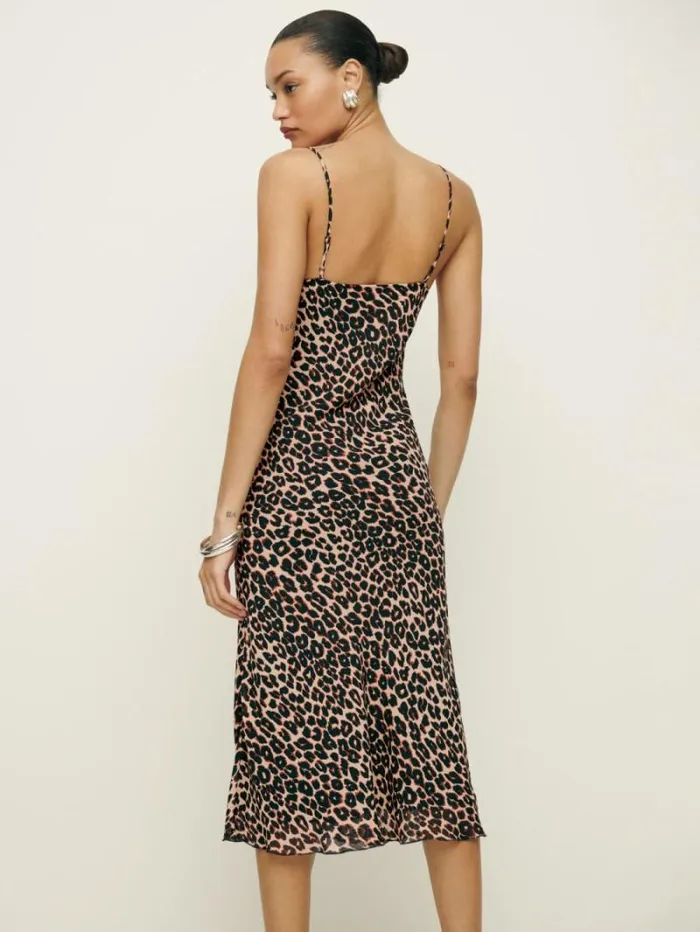The Reformation Emerick Dress Leo 8211 Clothing