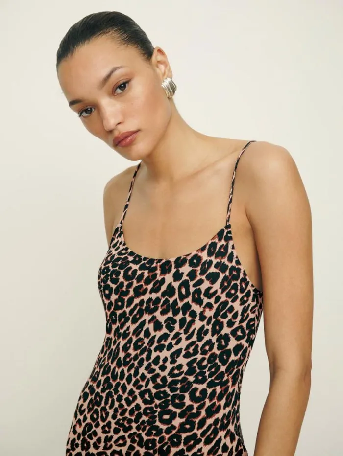 The Reformation Emerick Dress Leo 8211 Clothing