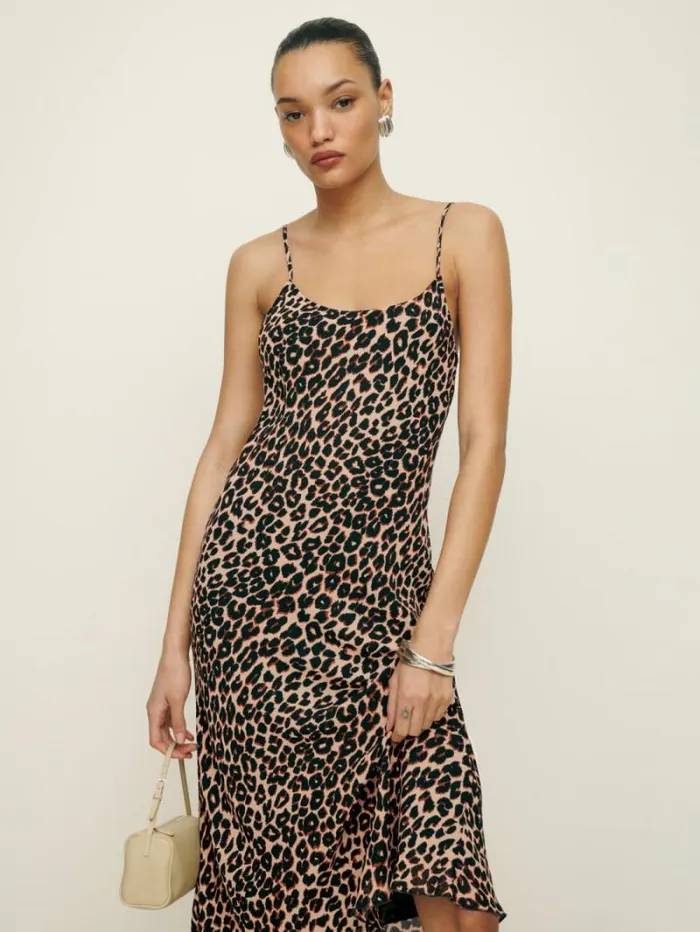 The Reformation Emerick Dress Leo 8211 Clothing