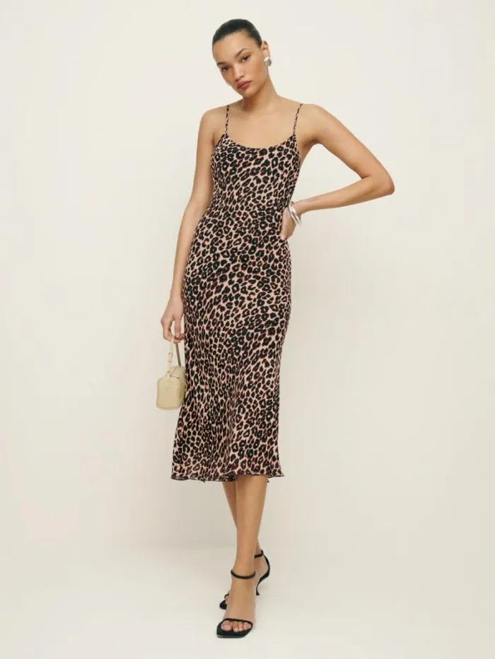 The Reformation Emerick Dress Leo 8211 Clothing