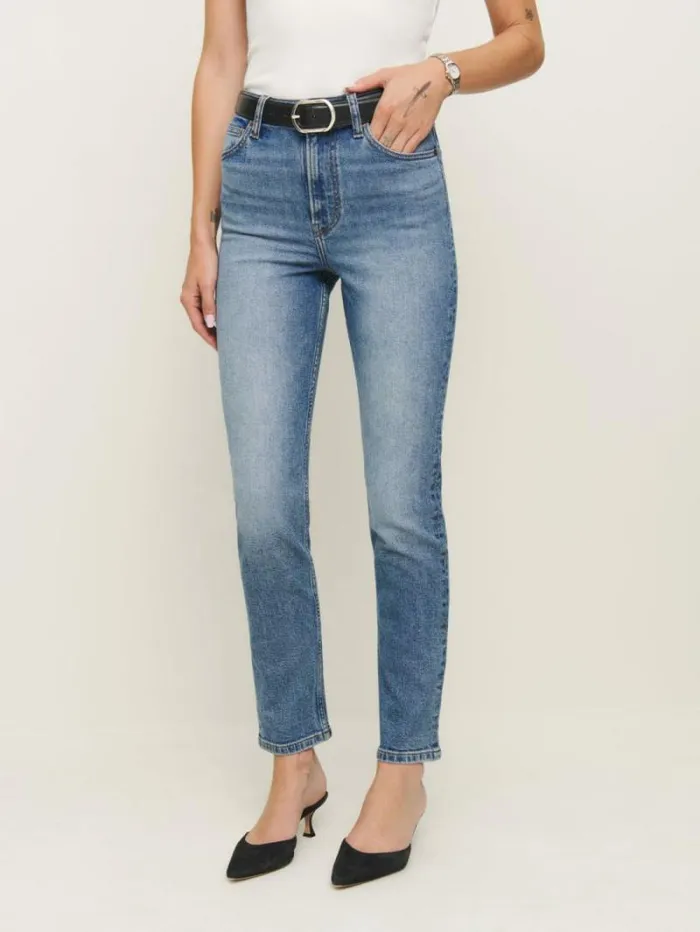 The Reformation Ezra Super Stretch High Rise Straight Jeans Sinnan 8211 Clothing The Reformation Ezra Super Stretch High Rise Straight Jeans Sinnan 8211 Clothing