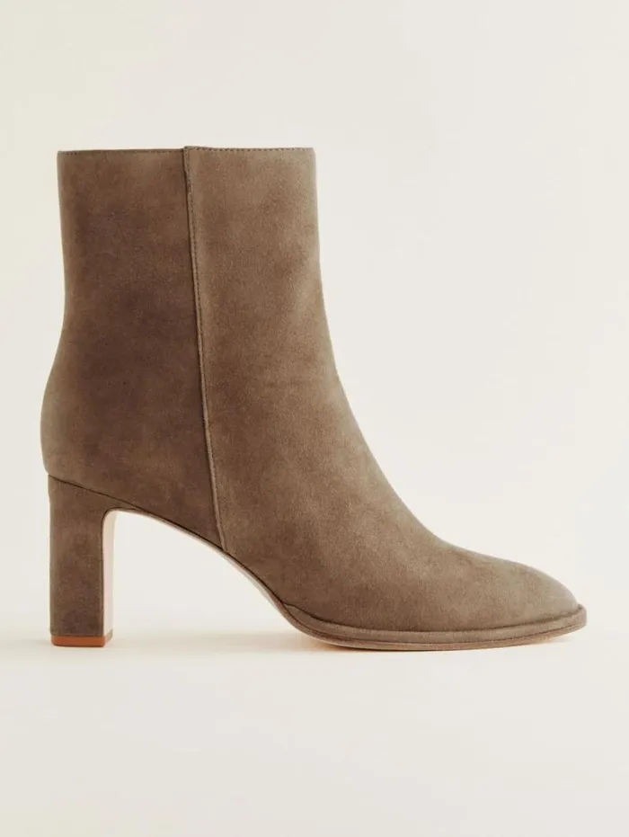 The Reformation Gillian Ankle Boot Farro Suede 8211 Shoes