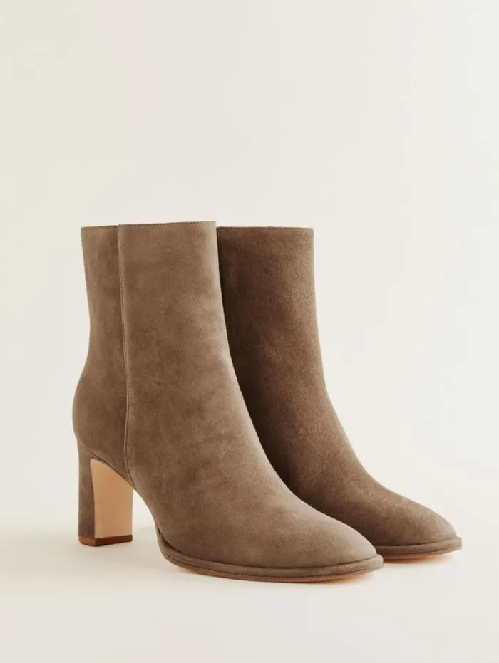 The Reformation Gillian Ankle Boot Farro Suede 8211 Shoes