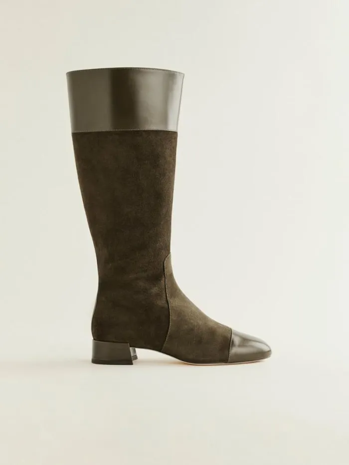 The Reformation Graham Knee High Boot Truffle Suede 8211 Shoes