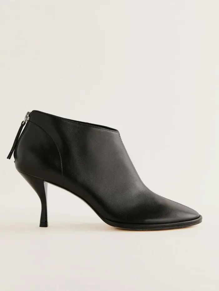 The Reformation Gretel Ankle Boot Black Leather 8211 Shoes