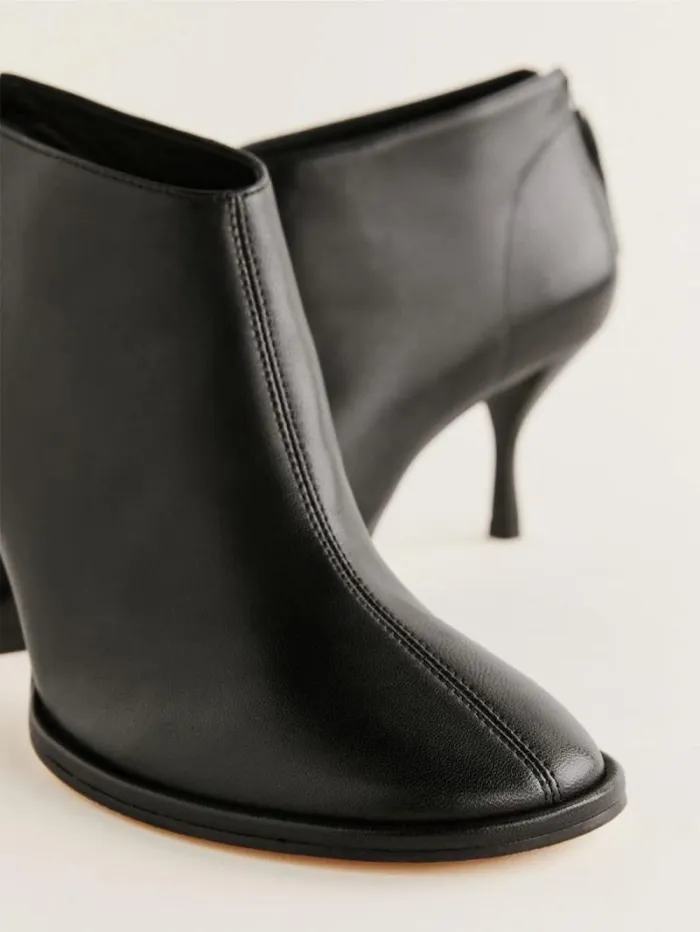 The Reformation Gretel Ankle Boot Black Leather 8211 Shoes