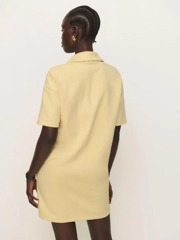 The Reformation Hampton Sweat Dress Parmesan 8211 Clothing