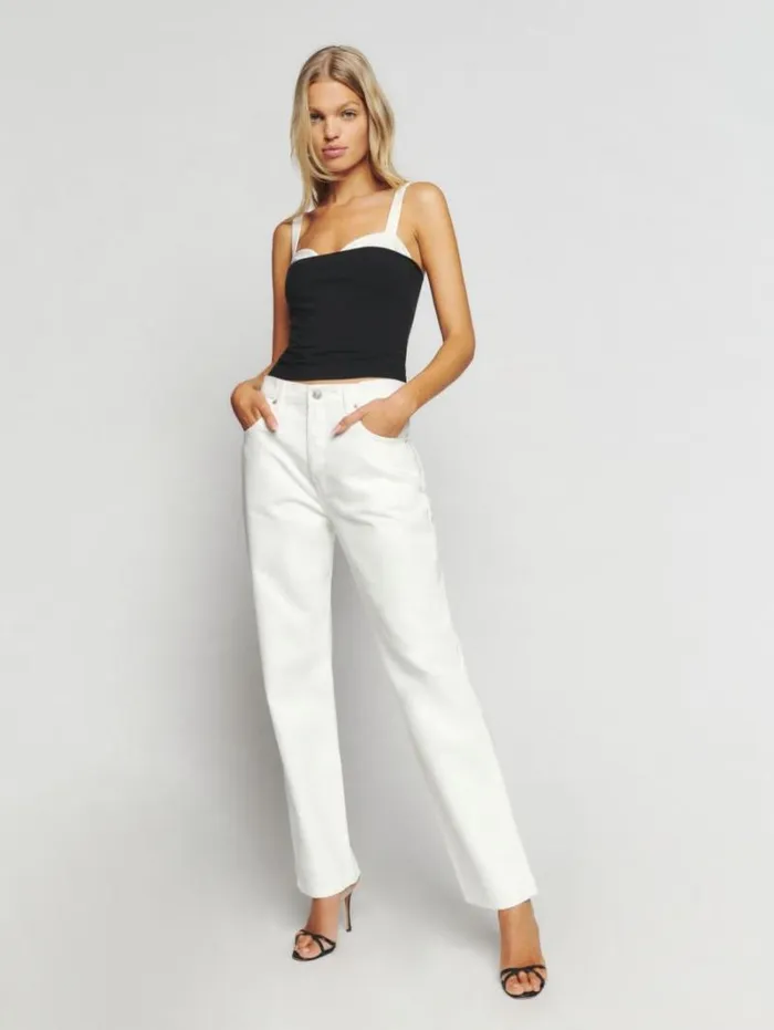 The Reformation Harlan Knit Top Black 8211 Clothing