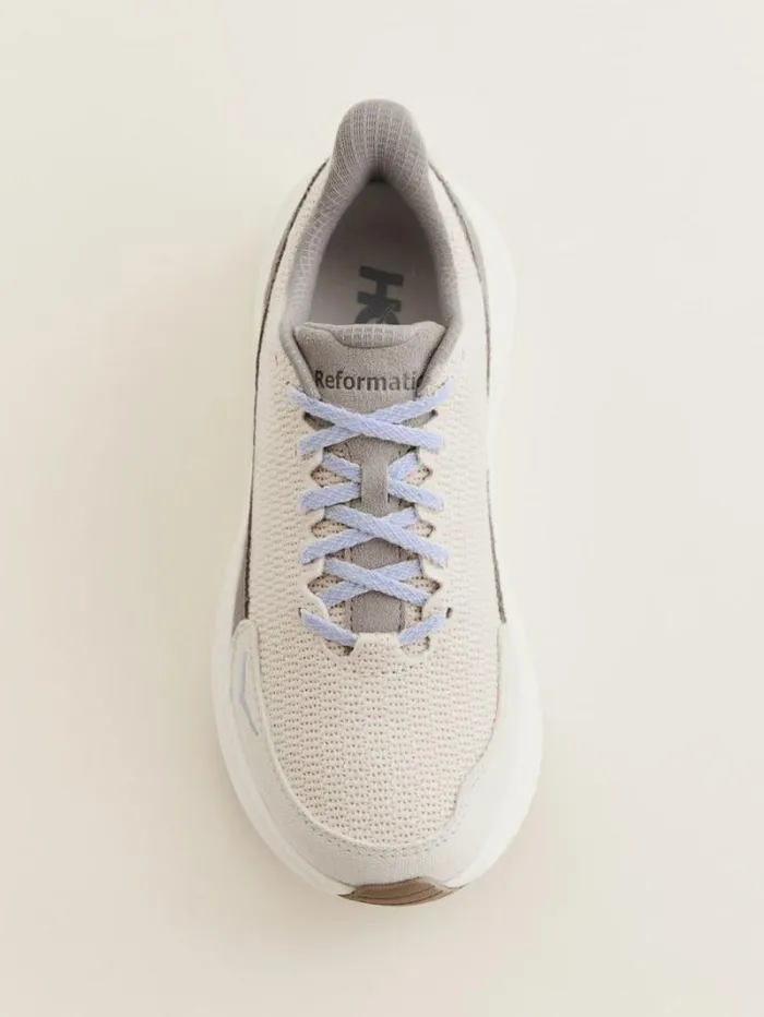 The Reformation HOKA X Reformation Mach 6 LS Crochet Flint Grey Rainy Day 8211 Shoes