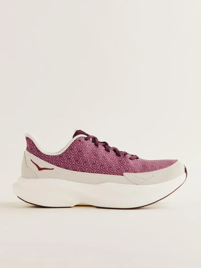 The Reformation HOKA X Reformation Mach 6 LS Monogram Syrah Savvy Red 8211 Shoes