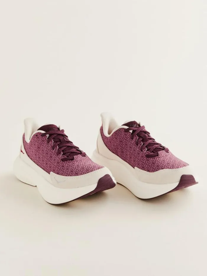 The Reformation HOKA X Reformation Mach 6 LS Monogram Syrah Savvy Red 8211 Shoes