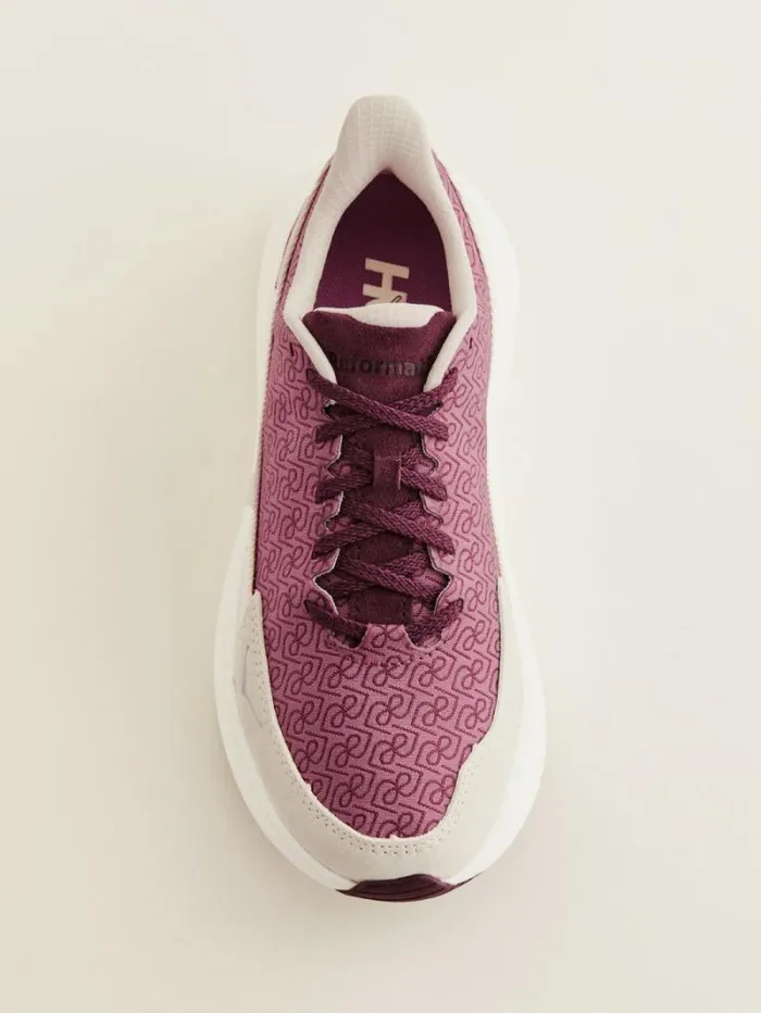 The Reformation HOKA X Reformation Mach 6 LS Monogram Syrah Savvy Red 8211 Shoes
