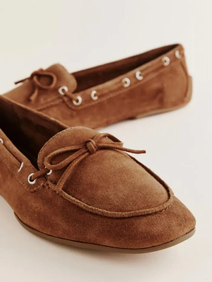 The Reformation Kyla Loafer Rum Suede 8211 Shoes