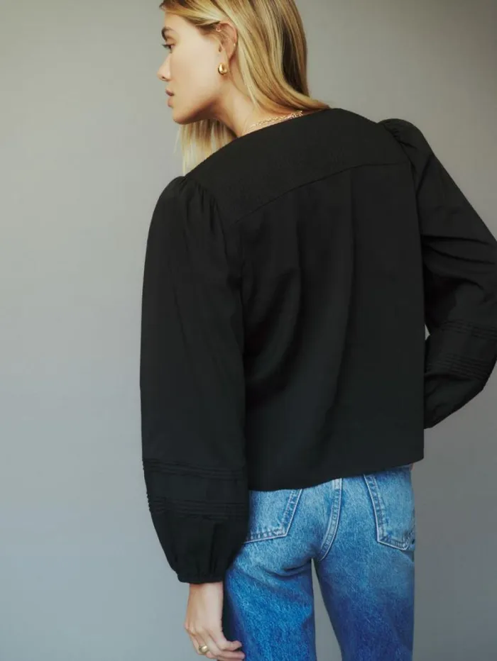 The Reformation Livvy Top Black 8211 Clothing
