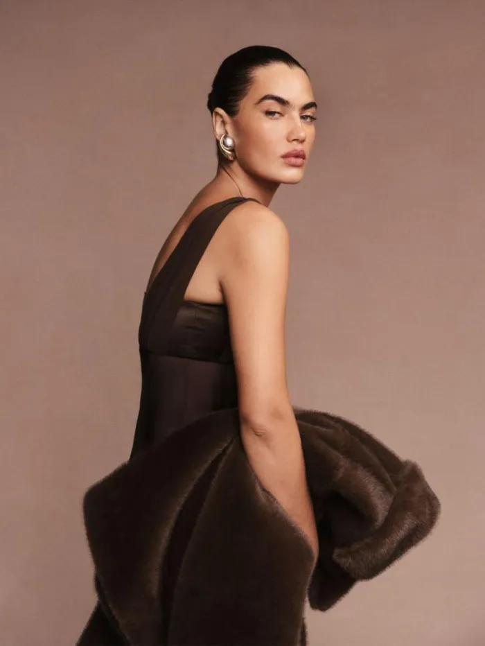 The Reformation Lune Dress Black Bean 8211 Weddings