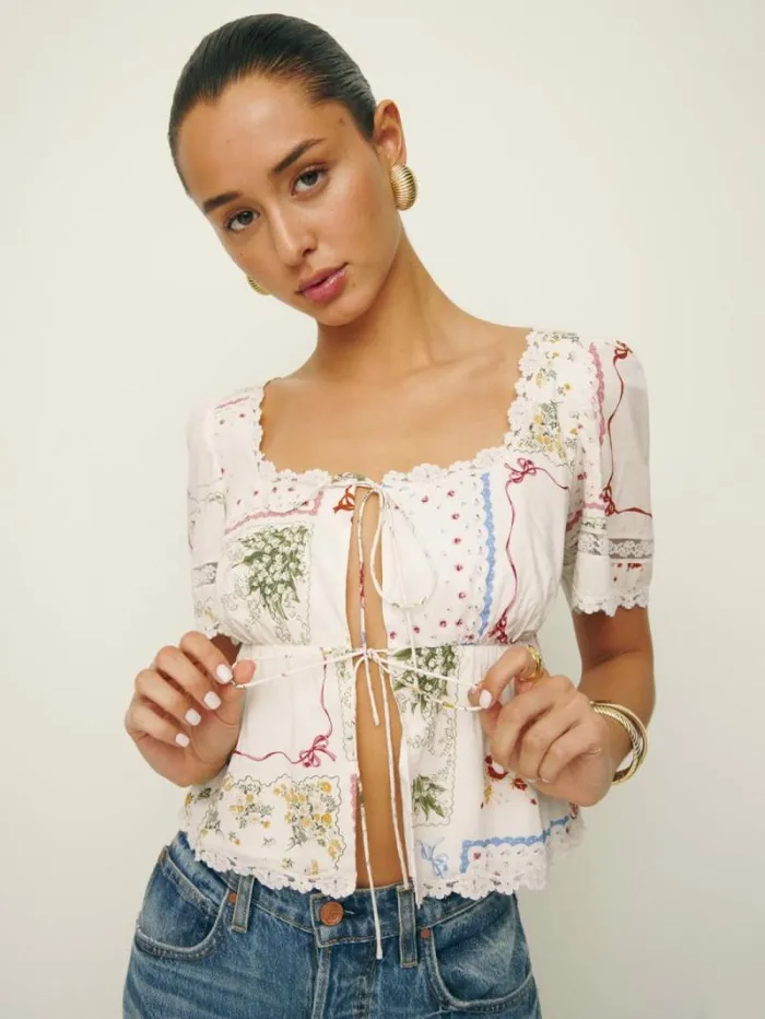 The Reformation Margot Top Nonna 8211 Clothing