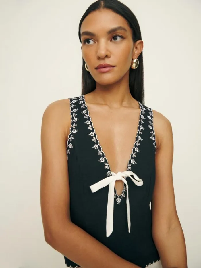 The Reformation Marlena Top Black 8211 Clothing