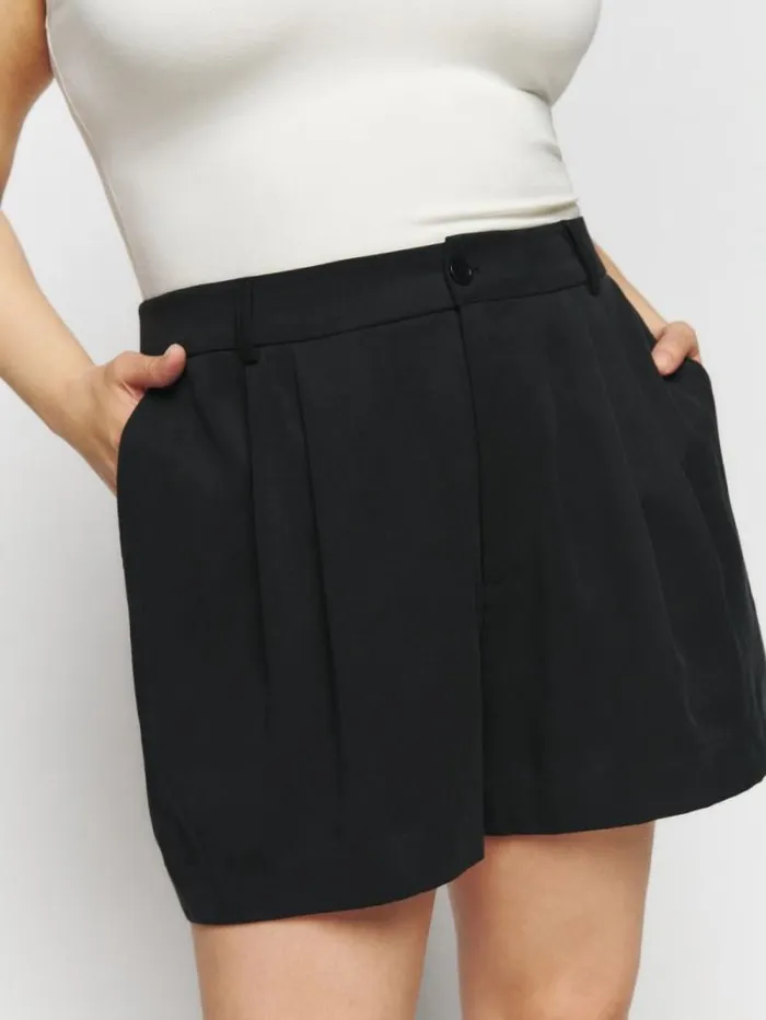 The Reformation Mason Short Es Black 8211 Clothing