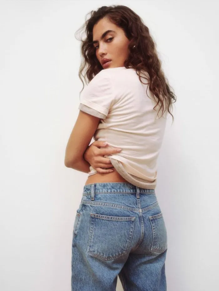 The Reformation Max Slim Tee Sorbet 8211 Clothing