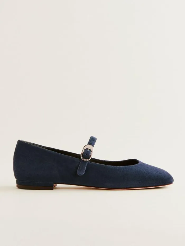 The Reformation Melissa Mary Jane Flat After Hours Suede 8211 Shoes